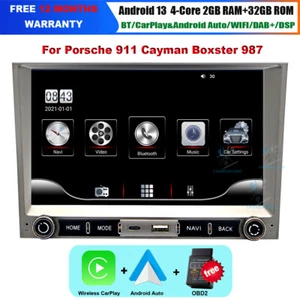 Android 13 Touchscreen Autoradio GPS Video bt DAB+ Für Porsche 911 997 2005-2008 - Bild 1 von 21