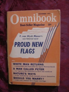 OMNIBOOK November 1951 F. Van Wyck Mason Agnes Newton Keith Roy Chapman Andrews - Picture 1 of 1
