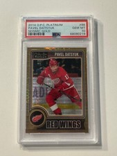 2014-15 O-PEE-CHEE PLATINUM PAVEL DATSYUK SEISMIC GOLD /50 PSA 10 GEM MINT