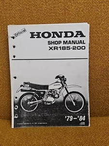 1979-1984 HONDA XR185 XR200 MOTORCYCLE OEM SHOP SERVICE MANUAL - Picture 1 of 3