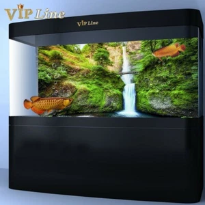 Póster de fondo de acuario puente cascada PVC pecera decoración paisaje - Imagen 1 de 5