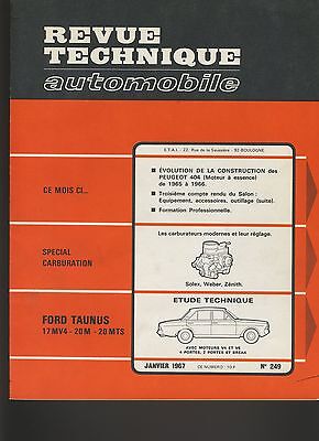 (28a) Revue Technique Automobile Ford Taunus 17mv4-20m-20mts • 13€