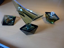 4 * Iser Kristall - Handschliff - Art Deco -