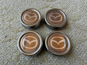 Mazda Oem Metal Center Logo Set Bronze 2 Inch Wheel Center Caps Truck Kanagawa - Picture 1 of 9