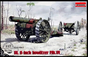 Roden 716 - British 8-inch Howitzer MK.VI, 1/72 scale model airplane kit plastic - Bild 1 von 12