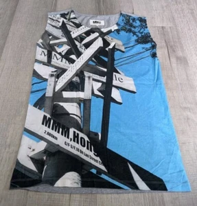 MM6 Maison Martin Margiela Women Tunic Top Signs Print Cotton T-shirt Size Small - Picture 1 of 7
