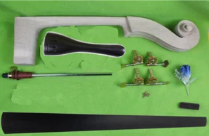 3/4 Upright Double Bass Neck Fingerboard Peg Double Bass Kit Maple Ebony - Picture 1 of 1