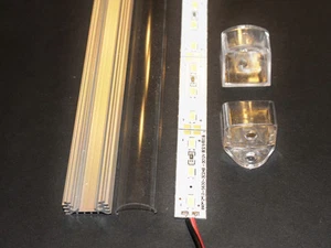 40" 12V 72 LED 5630 Aluminum Shell Strip Green Red or Blue Bar Kitchen Light - Picture 1 of 19