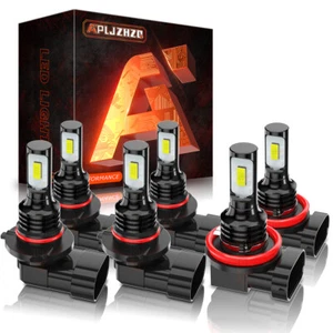 LED Headlight Hi/Lo+Fog light Bulbs For 2016 2017 2018 Dodge RAM 1500 2500 3500 - Picture 1 of 11