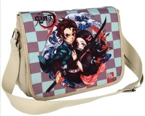 Demon Slayer: Kimetsu no Yaiba Anime Tragtasche Tasche Messenger Bag Leinwand - Picture 1 of 5