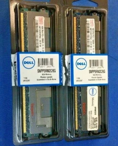 Dell 8GB 2Rx4 PC3-10600R-09-10-E1 Server  Memory (2 x 4GB sticks) - Picture 1 of 4