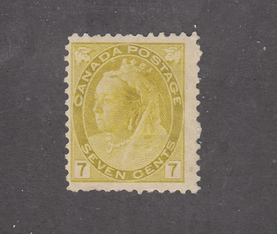 CANADA # 81 FVF-MH 7cts NUMERAL CAT VALUE $90 (NUM1) - Image 1 of 1
