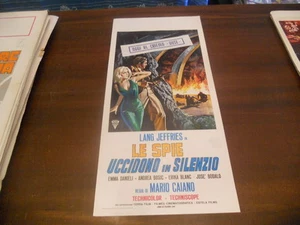 LOCANDINA ORIGINALE LE SPIE UCCIDONO IN SILENZIO JEFFRIES ERIKA BLANC 1966 B - Picture 1 of 1