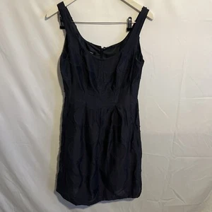 Nine West Women’s Navy Sleeveless Dress Occasional Cotton Nylon Size 8 - Picture 1 of 4
