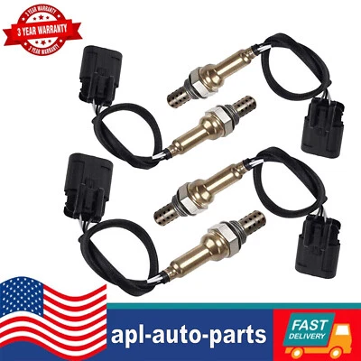 4x Sensor de oxígeno aguas arriba+abajo para Hyundai 2007-2009 Santa Fe 2007-2012 Veracruz Foto 1 de 4