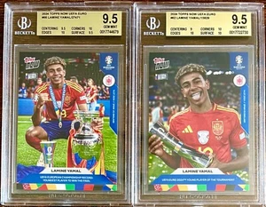 QTY! READ 2CT🔥2024 Topps Now UEFA EURO Lamine Yamal BGS 9.5 GEM MT 66 62 - Picture 1 of 1