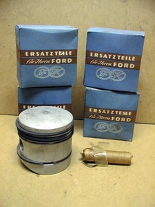 Ford V8 flathead 239 3,9L Satz Kolben NOS 59 59A 99T G39T G29T 8BA 8RT hot rod - Bild 1 von 3