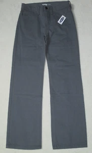 Old Navy Boy's 10 Gray Straight Adjustable Waist Cotton Pant Jean Brand New - Picture 1 of 5