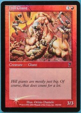 Hill Giant FOIL 7th Edition NM Red Common MAGIC MTG CARD (ID# 217326) ABUGames