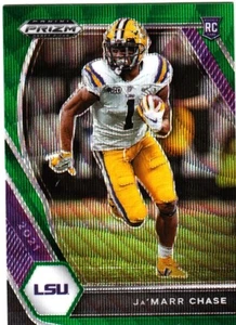 2021 Panini Prizm Draft Picks #112 Ja'Marr Chase Green Wave LSU Tigers RC - Picture 1 of 1