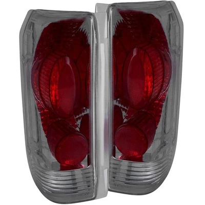 Smoke Lens Tail Light Assembly for 1987-1996 Ford F-150 [Chrome] - Image 1 of 2