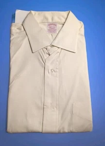 Vintage Brooks Brothers Makers Hemd 15,5 - 3 Made in USA 100% Baumwolle - CREME - Bild 1 von 4