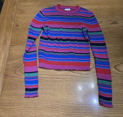 Pre-amado BP. Suéter a rayas multicolor para mujer talla XS Foto 1 de 3