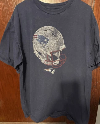 Camiseta New England Patriots Hombres XL Azul Equipo Ropa Camiseta NFL Fútbol Foto 1 de 4