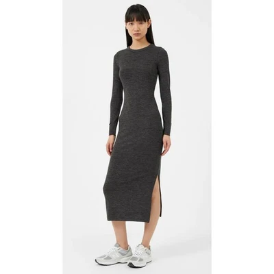 French Connection Sweeter Sweater Long Sleeve Midi Dress Womens Small Charcoal - Image 1 of 4