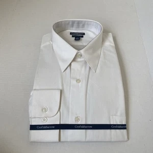 Croft & Borrow Herren klassische Passform Hemd weiß Breitstoff Large 16 1/2 -17 - Bild 1 von 10