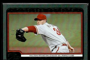 2025 Panini Three and Two #9 Roy Halladay Timeless Moments Emerald #5/5 - Picture 1 of 2