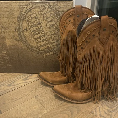 Liberty Negro - Botas de Vaquera con Flecos - 8.5  Foto 1 de 4