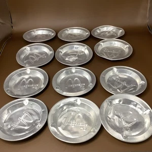 12 Vintage Aluminum McDonald’s Ashtrays - Picture 1 of 6