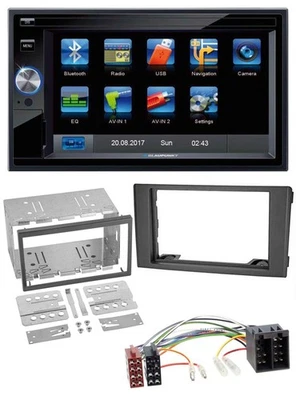 Blaupunkt SD Bluetooth 2DIN MP3 USB AUX Autoradio für Iveco Daily 06-14 schwarz - Bild 1 von 4