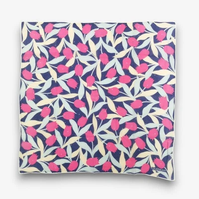 Pañuelo Givenchy Vintage Años 90 Pañuelo Tulipán Flores de Primavera Bufanda Cuadrada Foto 1 de 4