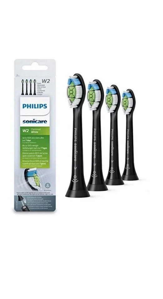 Philips HX6064/11 Genuine Replacement Attachment Brush Optimal White 4 Pack Black - Image 1 of 1