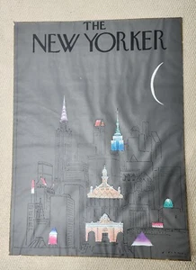 Original Oscar Robert Blechman Vintage 1979 Poster New York At Night Lithograph - Picture 1 of 5