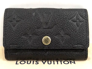 Louis Vuitton Empreinte Multiclés 6 M64421 Key Case Black RFID 16210833000 2 - Foto 1 di 19