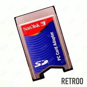 SanDisk 2-in-1 PC Card Adapter for SD/MMC Memory Cards PCMCIA CardBus - Picture 1 of 3