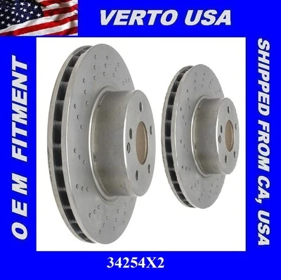 Rotores de freio dianteiro para Mercedes Benz CL500, S350, S430, S500, base na tabela - Imagem 1 de 3