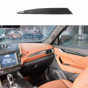 FIT Maserati Levante 2017-2021 Carbon Fiber Dashboard Co-Pilot Strip Cover Trim - Picture 1 of 7