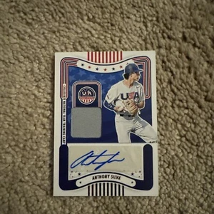 2024 Panini USA Stars & Stripes Anthony Silva GAME-USED PATCH AUTO (C1) - Bild 1 von 2