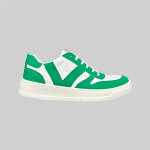 Sneakers ML Donna Scarpe da Ginnastica Pelle Gommata Verde Made in Italy - Imagen 1 de 3