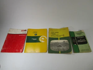 Lot Vintage John Deere and case Tractor Manual 400 hoes f500 distributor shredde - Picture 1 of 8