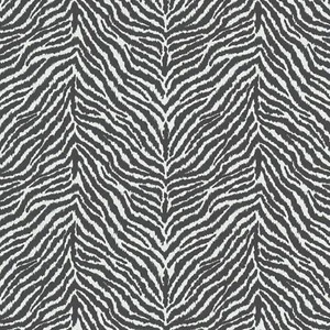 Papier peint imprimé animal zèbre safari couverture murale texturée noir et blanc - Photo 1/2