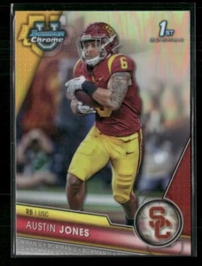 2023 Bowman Chrome University Refractor #199 Austin Jones USC - Picture 1 of 2