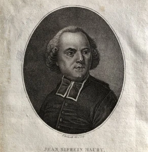 François Bonneville — Jean Sifrein Maury — eau forte au pointillé — 1796. - Picture 1 of 4