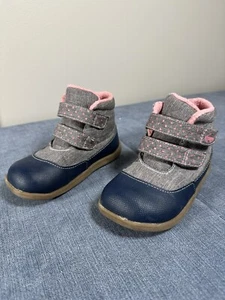 Toddlers See Kai Run Atlas Basics Pink Gray Blue Boots Shoes Little Kids Size 10 - Picture 1 of 17