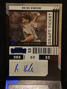 2022 Chronicles Contenders Bozza Biglietto Auto Blu #41 Reiss Knehr 41/99 - Foto 1 di 2