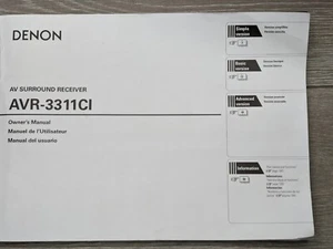 Denon AV Surround Receiver AVR-3311Cl Bedienungsanleitung - Bild 1 von 11
